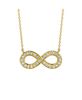 Diamond infinity necklace