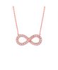 Diamond infinity necklace