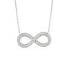 Diamond infinity necklace