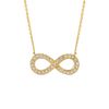 Diamond infinity necklace