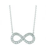 Diamond infinity necklace