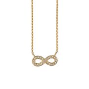 Diamond infinity necklace