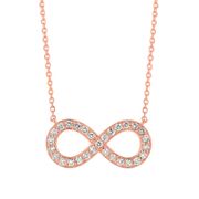 Diamond infinity necklace