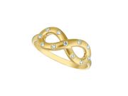 Diamond infinity ring