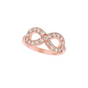 Diamond infinity ring