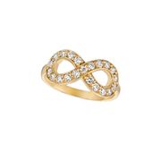 Diamond infinity ring