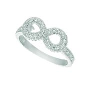 Diamond infinity ring