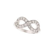 Diamond infinity ring