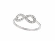Diamond infinity ring