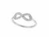 Diamond infinity ring