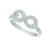 Diamond infinity ring