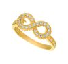 Diamond infinity ring