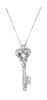 Diamond key necklace