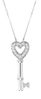 Diamond key necklace