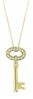Diamond key necklace