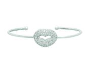 Diamond lip bangle
