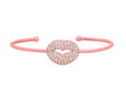 Diamond lip bangle