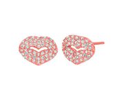 Diamond lips earrings