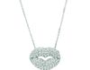 Diamond lips necklace