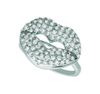 Diamond lips ring