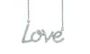 Diamond love necklace