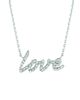 Diamond love necklace
