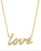 Diamond love necklace