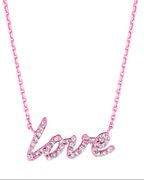 Diamond love necklace