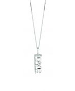 Diamond love necklace