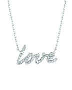 Diamond love necklace