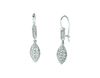 Diamond marquise shape drop earrings