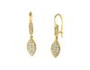 Diamond marquise shape drop earrings