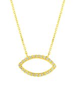 Diamond marquise shape necklace