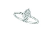 Diamond marquise shape ring