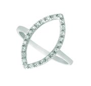 Diamond marquise shape ring