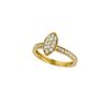 Diamond marquise shape ring