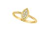Diamond marquise shape ring