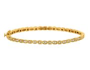 Diamond Marquise & square shape bangle