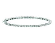 Diamond Marquise & square shape bangle
