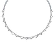 Diamond Necklace, 14K White Gold
