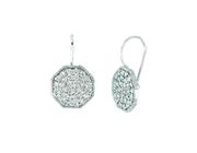 Diamond octagonal shape earrings