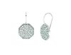 Diamond octagonal shape earrings