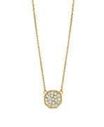 Diamond octagonal shape necklace