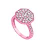 Diamond octagonal shape ring