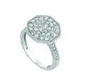 Diamond octagonal shape ring