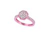 Diamond octagonal shape ring