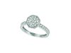Diamond octagonal shape ring