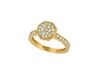 Diamond octagonal shape ring