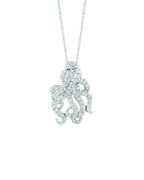 Diamond octopus necklace