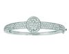 Diamond oval bangle